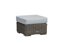 Ratana FN61216COK-FO5115 - Cubo Ottoman, Canvas, Creamy Oak Resin, Pearl Gray Frame, 12"H FN61216COK-FO5115