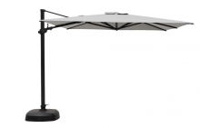 Ratana UM01009BLK/D - Patio Umbrella 10? Sq Cantilever Alum Umbrella w/Canopy and Base