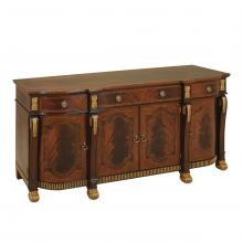 Maitland-Smith 8110-51 - Manor Buffet, Mahogany, Gold Accents, 84"W 8110-51