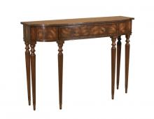 Maitland-Smith 8111-34 - Cornell Console Table, Aged Regency Mahogany , Crotch Veneers, 49"W 8111-34