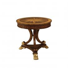 Maitland-Smith 8114-30 - Serene Accent Table, Rosewood, Gold Feet, 30"W 8114-30