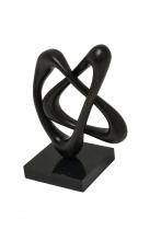 Maitland-Smith 8137-10 - Mobius Sculpture, Dark Bronze, Black Base, 11"W 8137-10