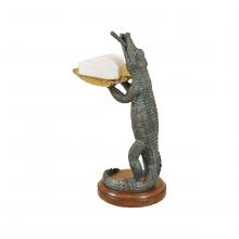 Maitland-Smith 8181-12 - Alligator Soap Dish, Verdigris, 5"W 8181-12