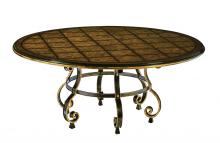 Maitland-Smith 88-0108 - Aria Dining Table, Mahogany, Bronze, 72"W 88-0108