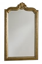 Maitland-Smith 88-0117 - Aria Mirror, Burnished Silver, Venetian Gold Trim, 36"W 88-0117