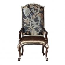 Maitland-Smith 88-0166 - Piazza San Marco Armchair, Black, Behaus Ebony Back, Glaze Copper Seat, 50"H 88-0166