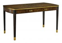 Maitland-Smith 88-0207 - Lyric Desk, Cherry, Satin Brass Trim, 56"W 88-0207