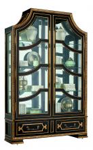 Maitland-Smith 88-0409 - Majorca Display Cabinet, Beech Wood, Venetian Gold Trim, 69"W 88-0409