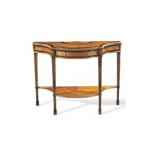 Maitland-Smith 89-0106 - Genteel Console Table, Maple, Rosewood Banding, 45"W 89-0106