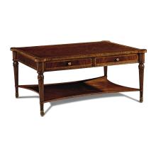 Maitland-Smith 89-0603 - Port Cocktail Table, Mahogany , Brass, 49"W 89-0603