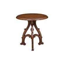 Maitland-Smith 89-1019 - Shepard Pedestal Table, Distressed Wood, 30"W 89-1019