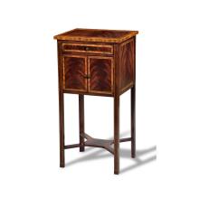 Maitland-Smith 89-1020 - Vivian Nightstand, Mahogany, Brass Knobs, 18"W 89-1020