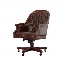 Maitland-Smith 89-1404 - Marcio Office Chair, Mahogany , Dark Brown, 41.5"H 89-1404