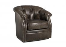 Maitland-Smith RA1102-S-ALP-LOD - Largo Accent Chair, Alpine Loden Leather, 30"H RA1102-S-ALP-LOD