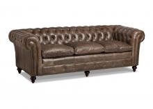 Maitland-Smith RA3097-BEN-LOD - Marley Sofa, Benito Loden Brown Leather, 92"W RA3097-BEN-LOD