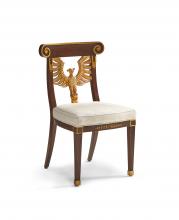 Maitland-Smith CJ8369-40 - Phoenix Dining Chair, Mahogany , White, 35.7"H CJ8369-40