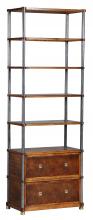 Maitland-Smith HM1058 - Amadeus Etagere, Mahogany, Blackened Steel, 29"W HM1058