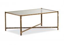 Maitland-Smith HM1063C - Otto Cocktail Table, Aged Bronze, 42"W HM1063C