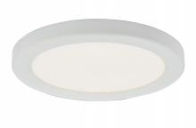 Abra Lighting 30020FM-WH-Trix - 7.25" Slim Disc Wet Location Flushmount