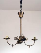 Meyda Black 101797 - 25"L Revival Gas & Electric 4 LT Oblong Chandelier Hardware