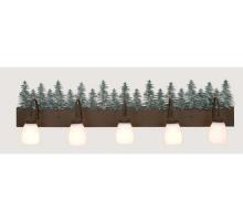 Meyda Black 101961 - 48"W Tall Pines 5 LT Vanity Light