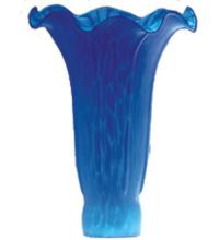 Meyda Black 10202 - 3"W x 5"H Blue Lily Shade