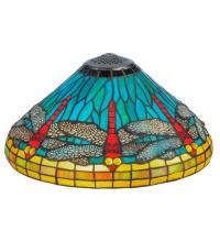 Meyda Black 10294 - 16" Wide Tiffany Dragonfly Shade