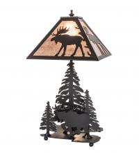 Meyda Black 102984 - 21" High Moose on the Loose Table Lamp