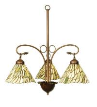 Meyda Black 103042 - 24"W Willow Jadestone 3 LT Chandelier