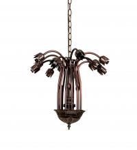 Meyda Black 10335 - 24" Wide Pond Lily 12 Light Chandelier Hardware