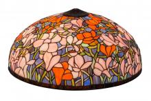 Meyda Black 10349 - 22" Wide Tiffany Magnolia Shade