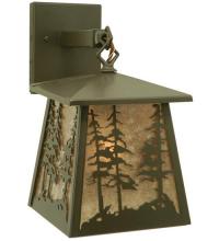 Meyda Black 106038 - 7"W Stillwater Tall Pines Hanging Wall Sconce