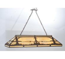 Meyda Black 109153 - 61" Long Quiet Pond Skirted Oblong Pendant