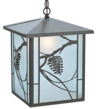 Meyda Black 109339 - 12"Sq Whispering Pines Lantern Pendant