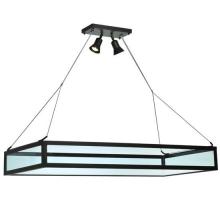 Meyda Black 109699 - 49"L Plateau Oblong Inverted Pendant