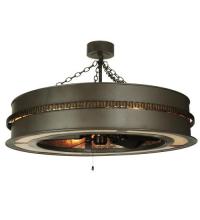 Meyda Black 110044 - 44"W Golden Forge Chandel-Air