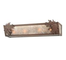 Meyda Black 110188 - 24"W Oak Leaf & Acorn Vanity Light