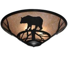 Meyda Black 110548 - 22"W Bear on the Loose Flushmount