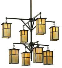 Meyda Black 111106 - 52"W Hyde Park T Mission 2 Tier Chandelier