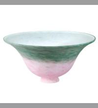 Meyda Black 11205 - 10"W PINK/GREEN PATE-DE-VERRE BELL SHADE