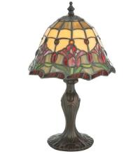 Meyda Black 112093 - 13.5"H Colonial Tulip Accent Lamp