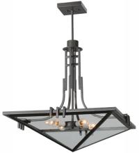 Meyda Black 112350 - 27" Square Lineage Inverted Pendant