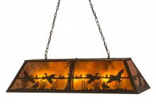 Meyda Black 112603 - 48"L Ducks in Flight Oblong Pendant