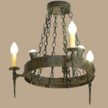 Meyda Black 112811 - 27" Wide Warwick 6 Light Chandelier