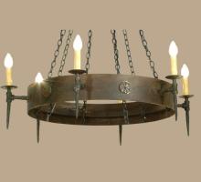 Meyda Black 112812 - 47" Wide Warwick 6 Light Chandelier