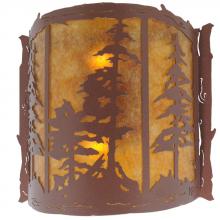 Meyda Black 113012 - 15" Wide Tall Pines Wall Sconce