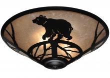 Meyda Black 113405 - 22"W Happy Bear on the Loose Flushmount