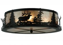 Meyda Black 113621 - 22" Wide Elk at Dusk Flushmount