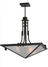 Meyda Black 113740 - 27" Square Lineage Metro Fusion Inverted Pendant