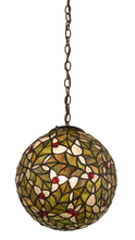 Meyda Black 113902 - 9" Wide Holly Ball Mini Pendant